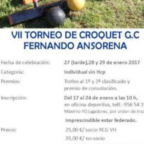 7th GC Fernando Ansorena Trophy (Vista Hermosa, El Puerto, 2017)
