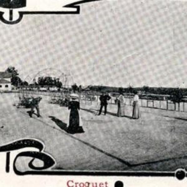 Croquet en el balneario Guarda (Portugal, 1910)